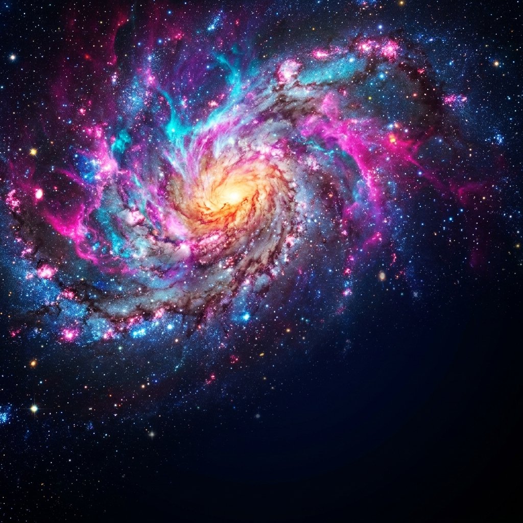 Clean galaxy image with watermark fully removed